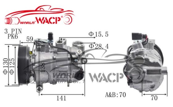 4GD820803M 4GD260805E Kompresor Udara Otomatis Untuk Audi A6/Q7 Untuk VW 2.5/3.0 C7PA WXAD033