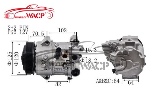 DCP50101 Auto AC Compressor TSE17C Untuk Toyota Camry Untuk RAV4 2010-2013 WXTT071