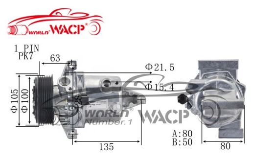926003RJ1A 926001KA3A 926001HC2D 12V Auto Air Conditioner Kompresor Untuk Nissan Versa Juke WXNS028