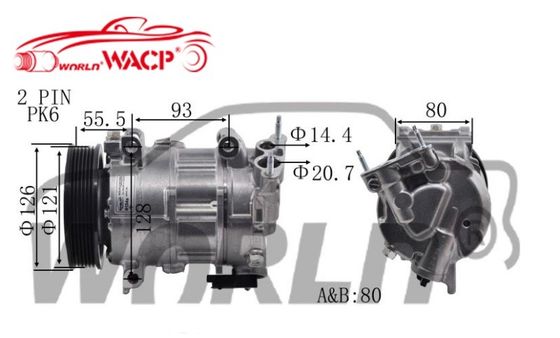 1139068 6CVC13 5PK Kompresor AC Mobil Untuk Opel Zafira Untuk Astra1.6 WXOP006