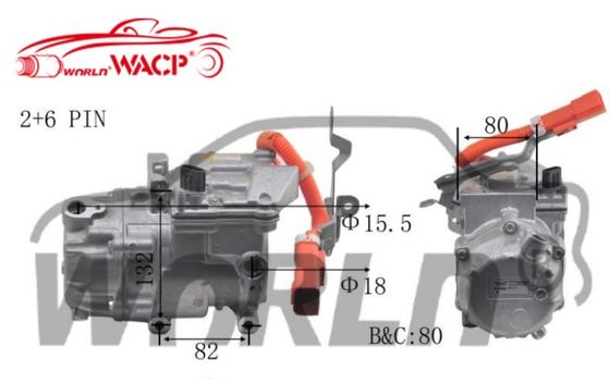 OEM 042200082084 0422000621 Kompresor AC Mobil Listrik Untuk Toyota Prius Untuk Lexus CT200H 1.8 WXHB004