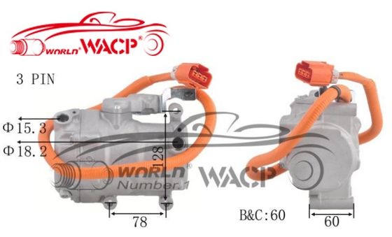 OEM 8837047010 700510539 Kompresor AC Listrik ES18C Untuk Toyota untuk Priusi W1 W2 1.5 WXHB002