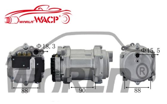 Kompresor AC Listrik Universal Untuk Bagian AC Mobil WXHB055 WXHB055