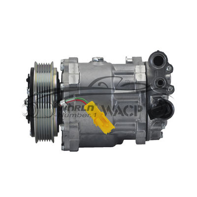 9800849780 Kompresor AC Mobil 7C16 6PK Untuk Peugeot407 CitroenC5 C6 2.7 3.0 WXPG054