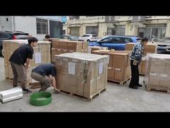 Proses pengemasan dan pengiriman dari gudang pabrikan kompresor AC otomotif